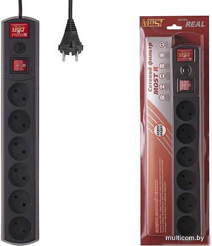 Сетевой фильтр Most R 6-5-Ч (черный)