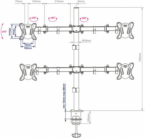 Кронштейн Arm Media LCD-T14