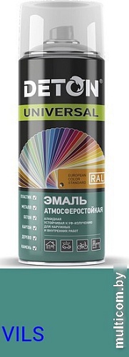 Эмаль Deton Universal Алкидная атмосферостойкая RAL 6033 0.52 л (фисташков.)