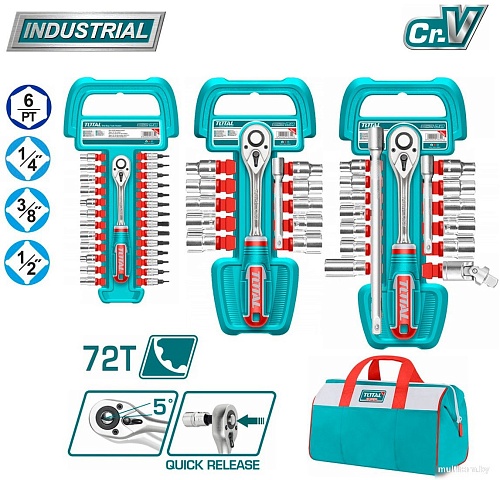 Универсальный набор инструментов Total TOS23092 (57 предметов)