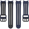 Ремешок Rumi Extreme силиконовый для Samsung Galaxy Watch4/5 (20 мм, темно-синий/черный)