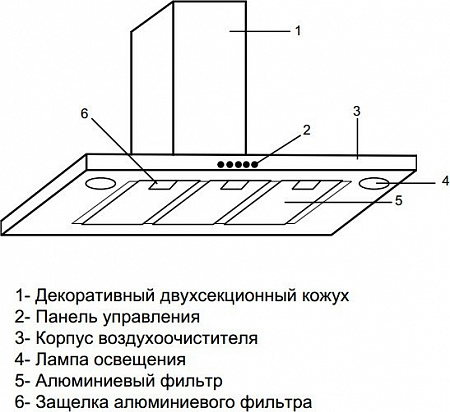 Кухонная вытяжка KUPPERSBERG OPERA 60 X 4HPB