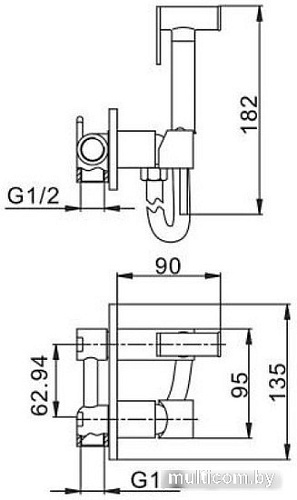 Гигиенический душ Haiba HB5515-7