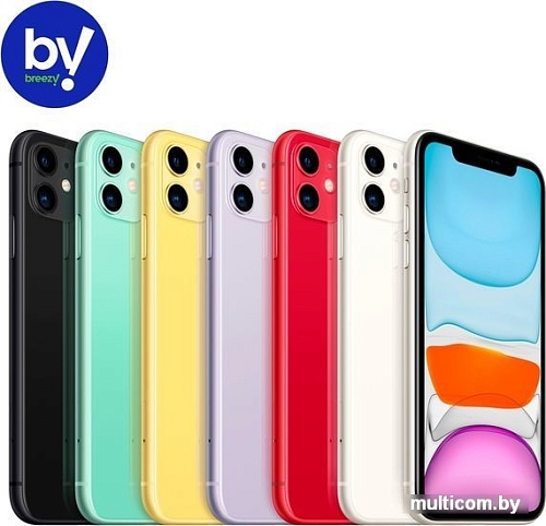Смартфон Apple iPhone 11 64GB Воcстановленный by Breezy, грейд B (зеленый)