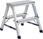 Лестница-стремянка Алюмет алюминиевая двухсторонняя A7202