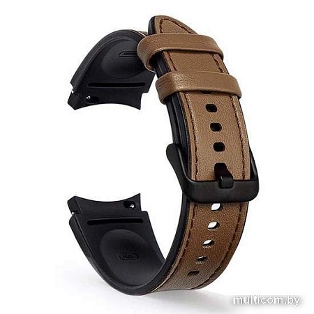 Ремешок Rumi Comfort гибридный для Samsung Galaxy Watch4/5 (20 мм, коричневый)