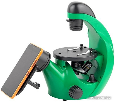 Микромед Эврика 40х-320х инвертированный (лайм) 26397