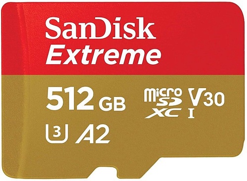Карта памяти SanDisk Extreme SDSQXA1-512G-GN6MA 512GB (с адаптером)