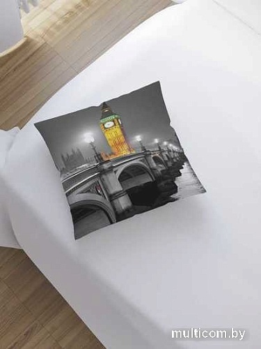 Чехол на подушку JoyArty Ночной Биг Бен sl_14652