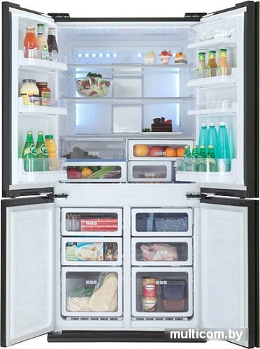 Многодверный холодильник Sharp SJ-FS97VBK