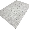 Ковер для жилой комнаты Radjab Carpet Поло Прямоугольник EN 262 12560RK (2.4x3.4, Cream/L.Grey)