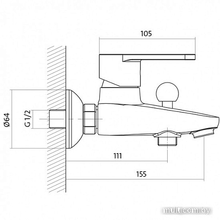 Смеситель Cersanit Cari A63026