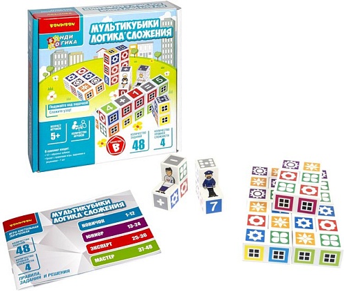 Головоломка Bondibon Мультикубики. Логика сложения ВВ5081