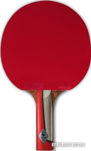 Ракетка для настольного тенниса Gambler Rosewood Im8 Carbon Mech-Tek GRC-10 (прямая)