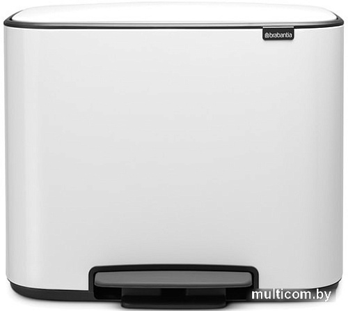 Brabantia Bo Pedal Bin 11л + 23л (белый)