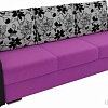 Диван Лига диванов Монако slide 102007 (фиолетовый/черный/серый)