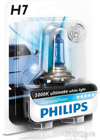 Галогенная лампа Philips H7 DiamondVision 1шт