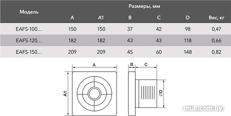 Вытяжной вентилятор Electrolux Slim EAFS-120TH (таймер и гигростат)