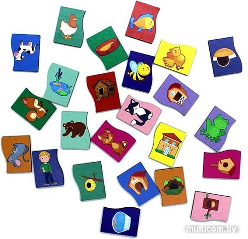 Развивающая игра Деревянный город Кто где живет? Л015-ANT