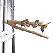 Жердочка Happy Bird Ветвь кофейная с игрушками (L)