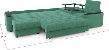 Угловой диван Moon Trade Даллас 018 003595 (правый, зеленый)