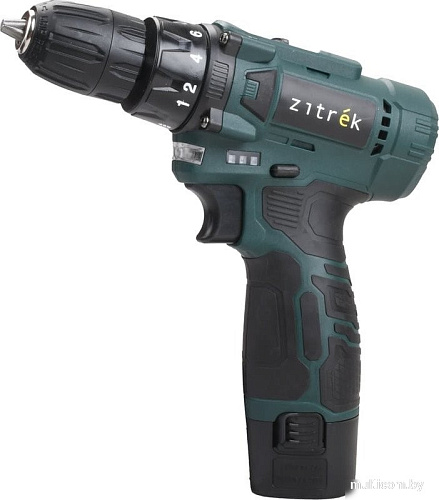 Дрель-шуруповерт Zitrek Green 12V Plus 085-1014 (с 2-мя АКБ)