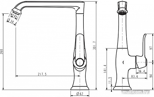 Смеситель Esko Monaco MC 519