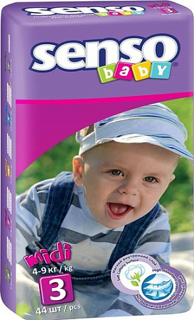 Подгузники Senso Baby Midi 3 (44 шт)
