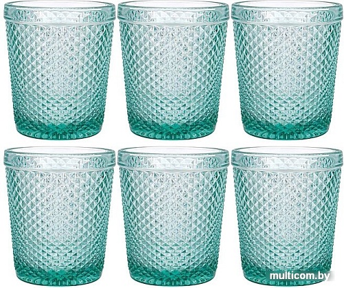 Набор стаканов для воды и напитков Lefard Muza Color Гранат 781-219