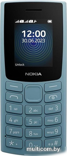 Кнопочный телефон Nokia 110 (2023) Dual SIM TA-1567 (небесно-голубой)