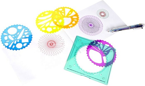 Трафарет Bondibon Спирограф-линейка. Чудесные узоры ВВ5366