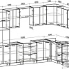 Готовая кухня Интерлиния Мила Лайт 1.68x3.0 правая без столешницы (шимо светлый/шимо темный)