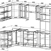 Готовая кухня Интерлиния Мила 1.68x2.6 левая без столешницы (дуб золотой/антрацит)