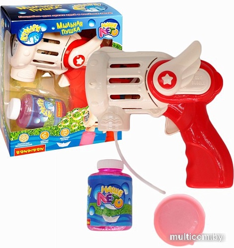 Пистолет для создания мыльных пузырей Bondibon Наше Лето. Мыльная пушка ВВ5428