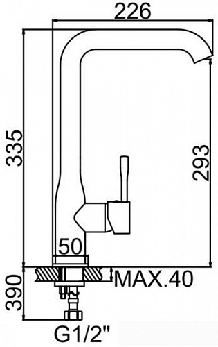 Смеситель Mixxus Missour 014-G MX0505