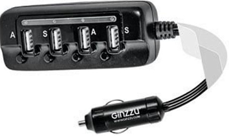 Автомобильное зарядное Ginzzu GA-4430UB