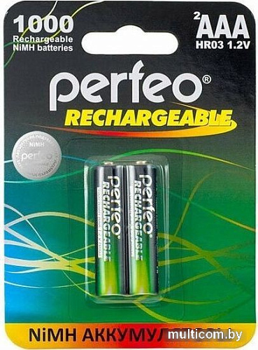 Аккумулятор Perfeo АAA1000mAh/2BL 2 шт