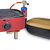 Портативный газовый гриль Sahara Mini BBQ (серебристый)