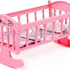 Кроватка для кукол Полесье Кроватка-качалка №4 24040 (розовый)