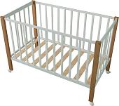 Классическая детская кроватка СКВ-Компани 3190111-6 с матрасом Plitex Юниор-премиум (белый бук)