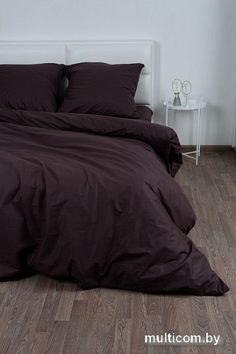 Постельное белье Миланика Шоколад Семейный (поплин г/к)