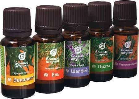 Банные штучки Набор эфирных масел Легкое дыхание 33400 5x15 мл
