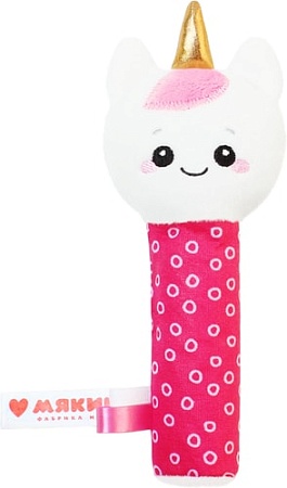 Погремушка Мякиши Хрустящая пищалка Единорог Лайк 597