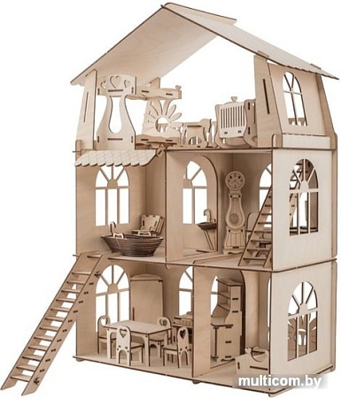 Кукольный домик ХэппиДом Premium HK-D010 (с мебелью)