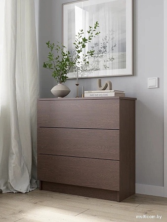 Комод Горизонт Нео 760 3 ящика (венге)