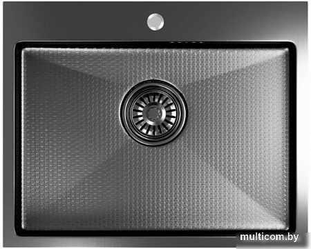 Кухонная мойка Mixline Pro 552935 (черный графит, с сифоном)