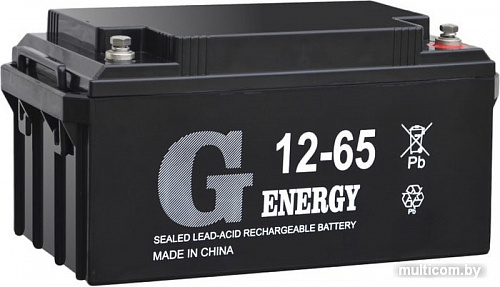 Аккумулятор для ИБП G-Energy 12-65 (12В/65 А&middot;ч)