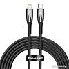 Кабель Baseus Glimmer Series USB Type-C - Lightning (2 м, черный)