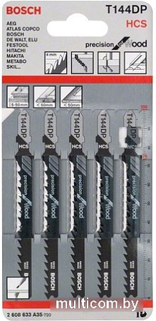 Набор пильных полотен Bosch T144DP 2608633A35 (5 шт)