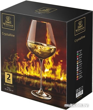 Набор бокалов для вина Wilmax WL-888055/2C
